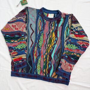Vintage 80's Coogi 3D Knit Textured Sweater - L